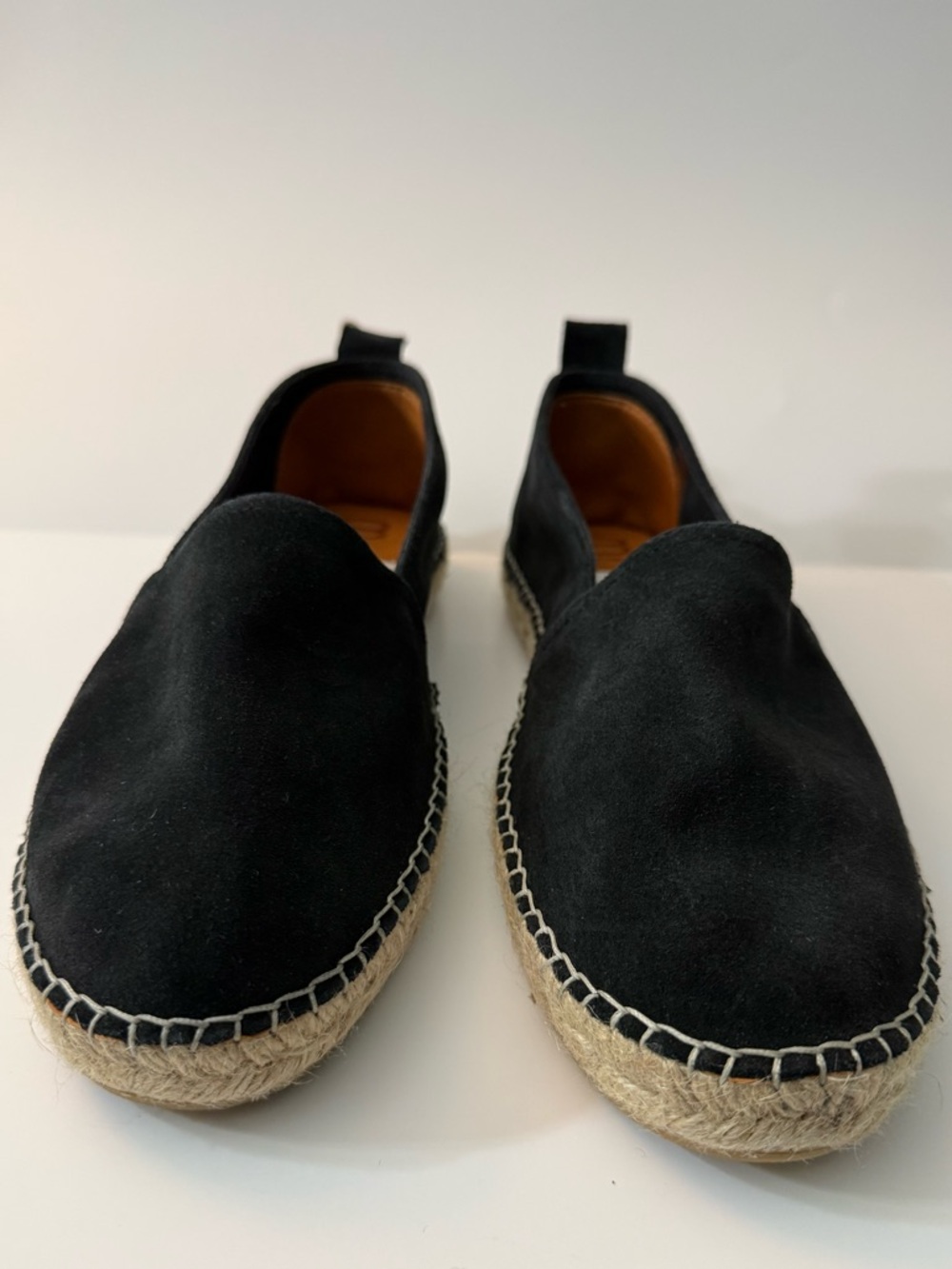 8 by Yox Black Suede Espadrille Flats